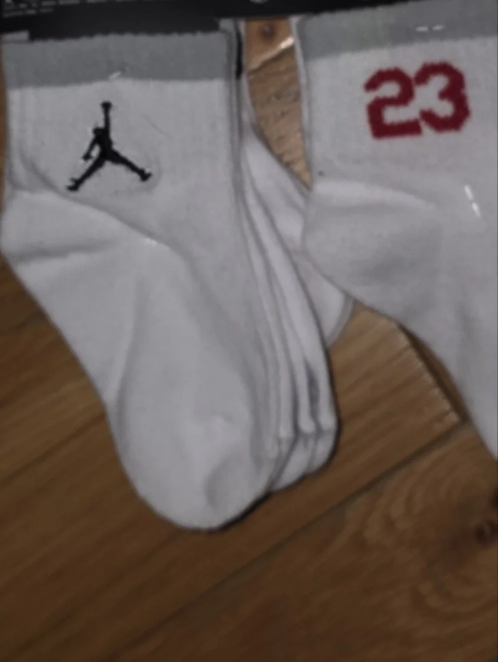 New INFANT NIKE JORDAN 23 Air JUMPMAN 6PK SOCKS RED GRAY WHITE BLACK 12-24
